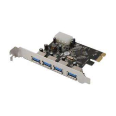 Carte PCIe 1x USB 3.0 4 ports