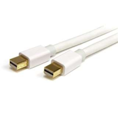 Câble Mini DisplayPort 2 mètres blanc