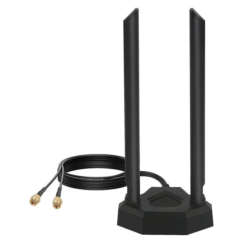 Antenne Wifi à base magnétique double RP-SMA 2 mètres