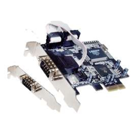 Carte PCIe 1x 2 ports RS232