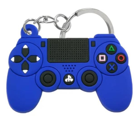 Porte-clés Manette Playstation bleu