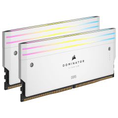 Dominator Titanium 32 Go (2 x 16 Go) DDR5 6000 Mhz CL30 (blanc)