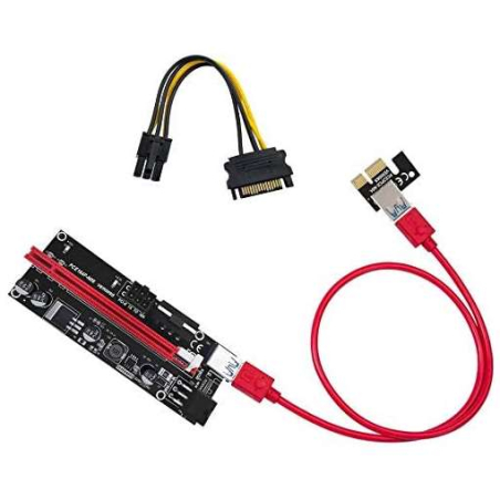 Riser PCI-E 16x vers PCI-E 1x avec câble USB et alim. SATA
