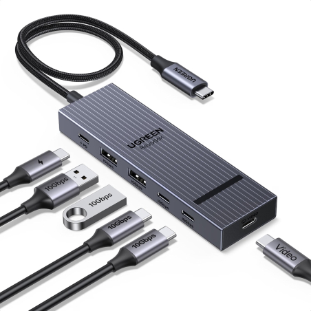 Revodok Pro 1061 USB-C vers Ethernet/HDMI/USB