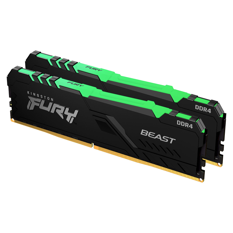 Fury Beast RGB 2x8 Go DDR4 PC5-25600 3200 MHz CL16